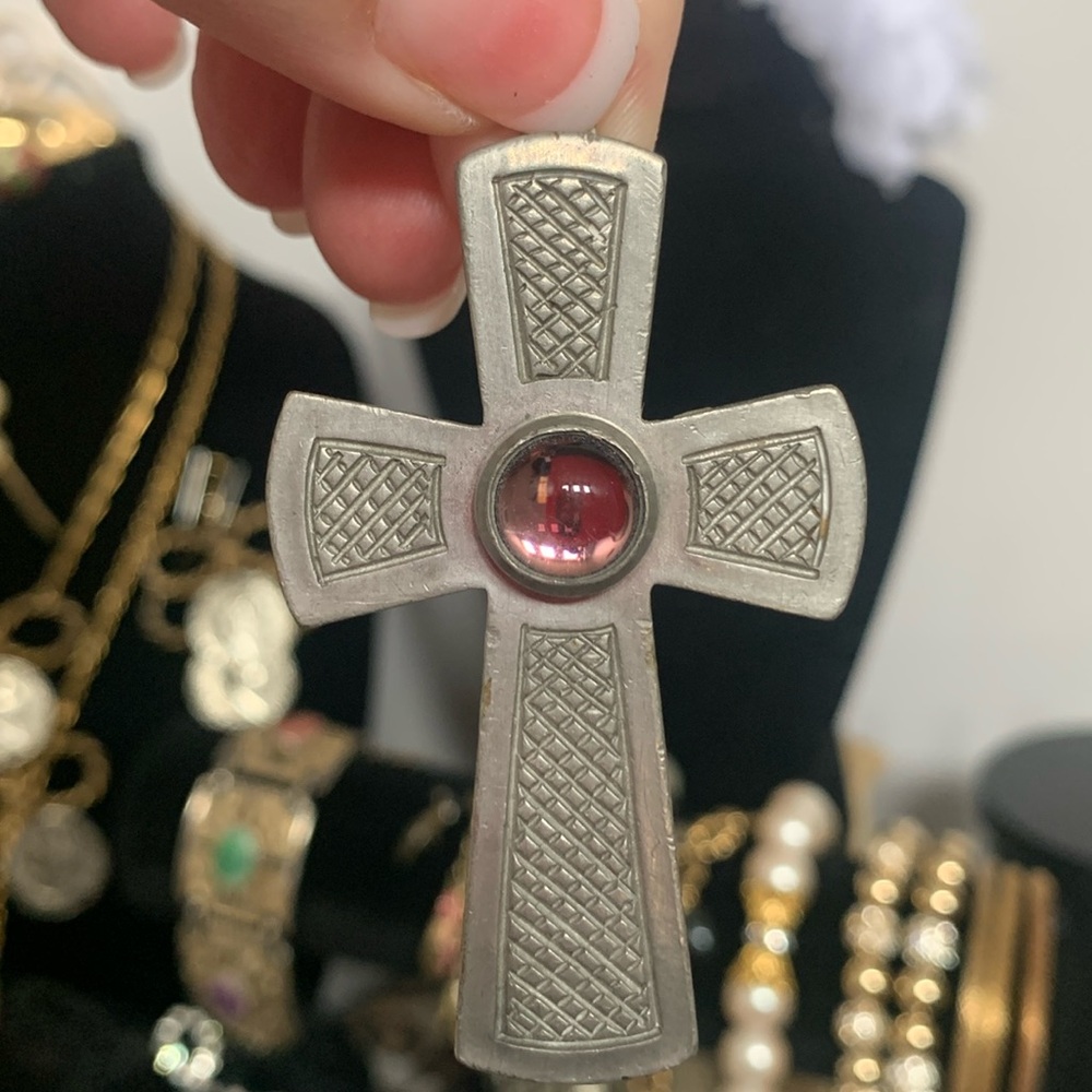 Jorgen Jensen pewter cross